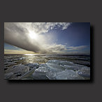 Winter landscape Ijsselmeer